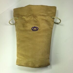 Crown  Royal  Reserve Bag Canadian Whiskey Tan Faux Suede Tassel Drawstring